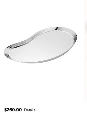 Georg Jensen Silver Kidney-Shaped Indulgence Tray
